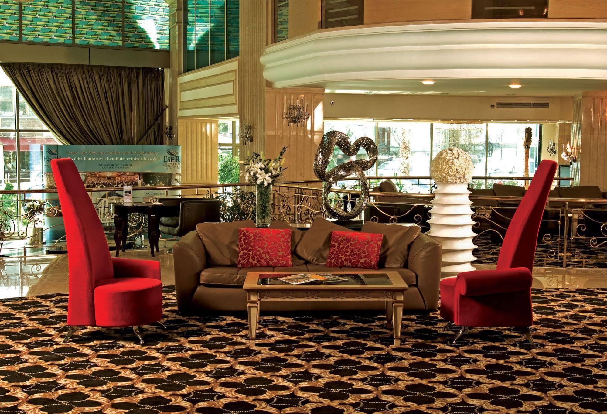 Eser Premium Hotel & Spa Büyükçekmece Eksteriør bilde The lobby of the hotel